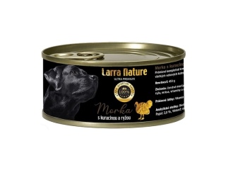 Larra Nature Mokra Karma dla Psów z Indykiem, Kurczakiem i Ryżem 410 g