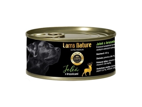 Larra Nature Mokra Karma dla Psów z Jeleniem i Żurawiną 410 g