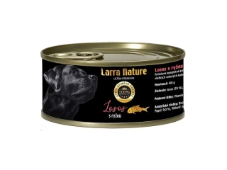 Larra Nature Mokra Karma dla Psów z Łososiem i Ryżem 410 g