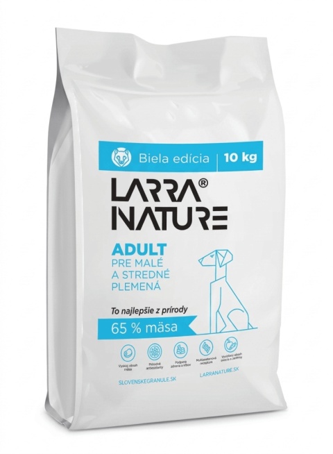Larra Nature White Adult Karma Dla Dorosłych Psów Małych i Średnich Ras 10kg